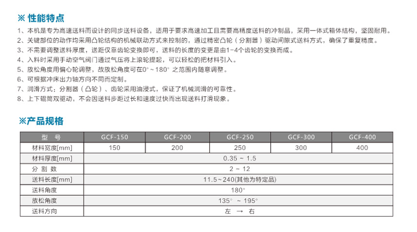 齒輪送料機GCF