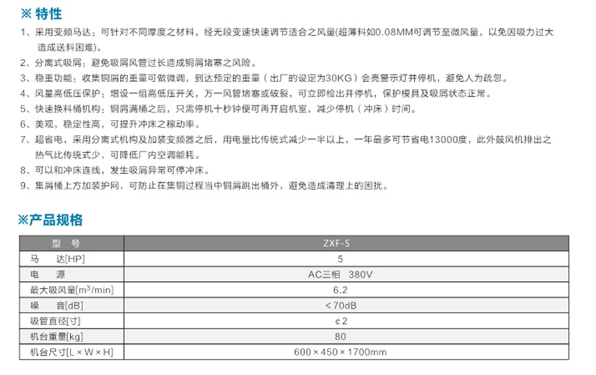 變頻節能吸廢料機ZXF